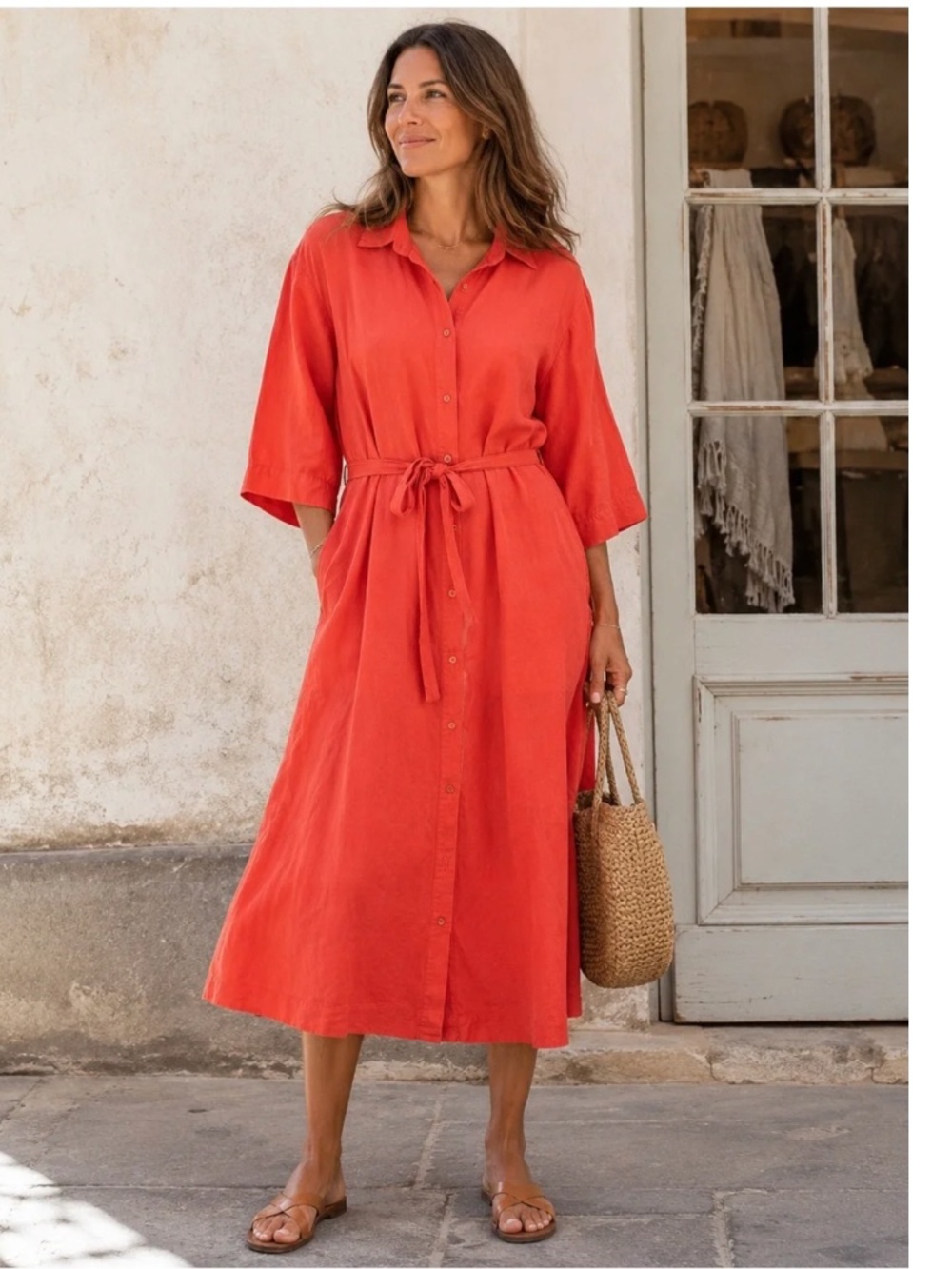 Brave + True: Linen Shirt Dress